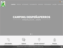 Tablet Screenshot of campingdespenaperros.com